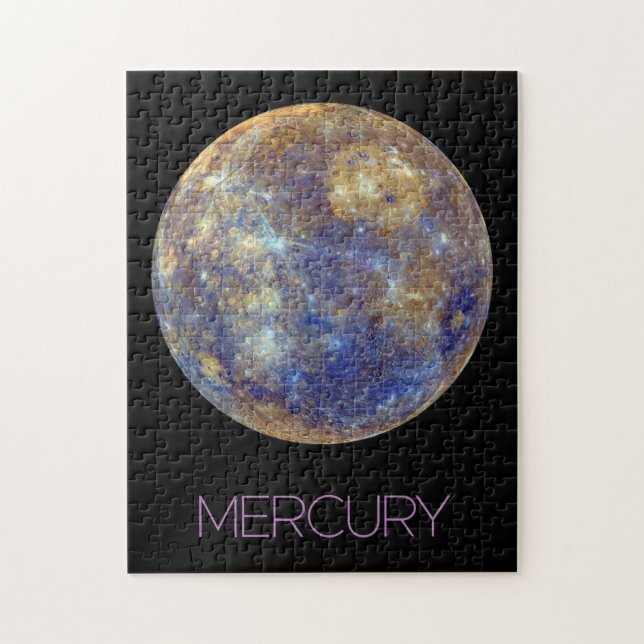 Outer Space, Galaxy, Solar System, Planet Mercury Jigsaw Puzzle (Vertical)