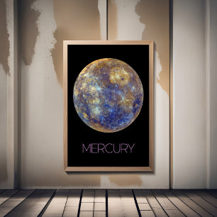 Outer Space, Galaxy, Solar System, Planet Mercury Photo Print