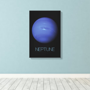 Outer Space, Galaxy, Solar System, Planet Neptune Canvas Print