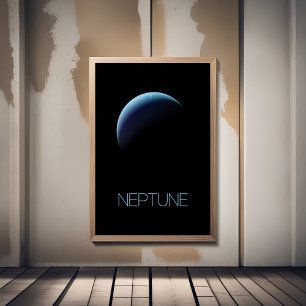 Outer Space, Galaxy, Solar System, Planet Neptune Photo Print