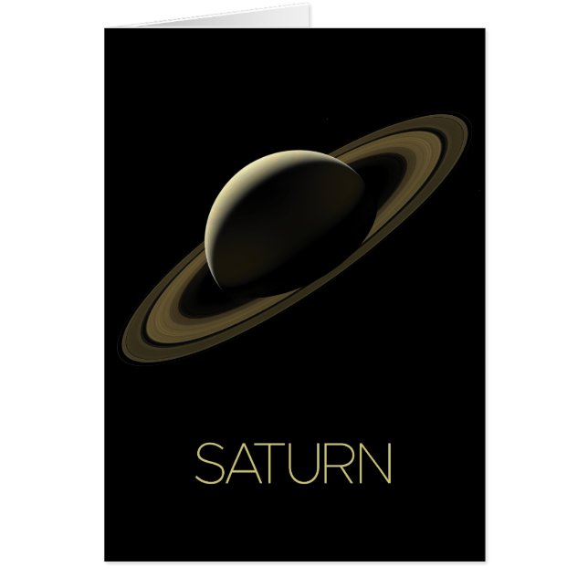 Outer Space, Galaxy, Solar System, Planet Saturn (Front)