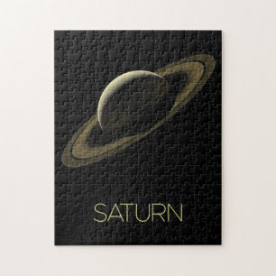 Outer Space, Galaxy, Solar System, Planet Saturn Jigsaw Puzzle
