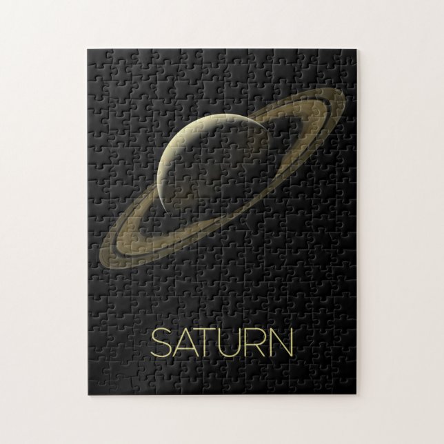 Outer Space, Galaxy, Solar System, Planet Saturn Jigsaw Puzzle (Vertical)