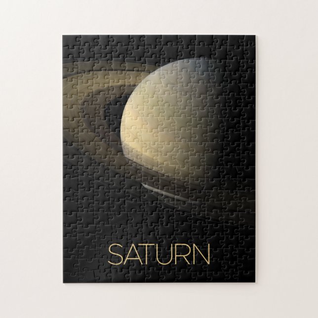 Outer Space, Galaxy, Solar System, Planet Saturn Jigsaw Puzzle (Vertical)