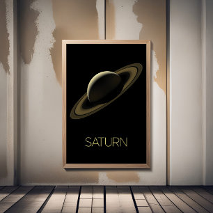 Outer Space, Galaxy, Solar System, Planet Saturn Photo Print