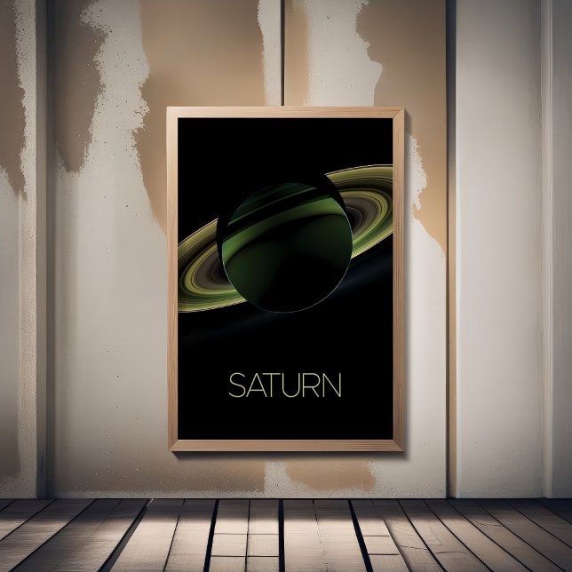 Outer Space, Galaxy, Solar System, Planet Saturn Poster (Creator Uploaded)