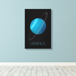 Outer Space, Galaxy, Solar System, Planet Uranus Canvas Print
