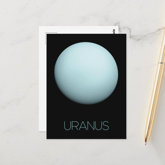Outer Space, Galaxy, Solar System, Planet Uranus Postcard (Front/Back In Situ)