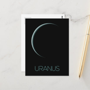 Outer Space, Galaxy, Solar System, Planet Uranus Postcard