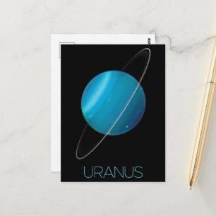 Outer Space, Galaxy, Solar System, Planet Uranus Postcard
