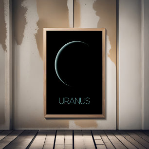 Outer Space, Galaxy, Solar System, Planet Uranus Poster