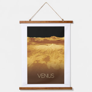 Outer Space, Galaxy, Solar System, Planet Venus Hanging Tapestry