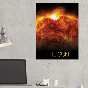 Outer Space, Galaxy, Solar System, Stars, The Sun Foil Prints