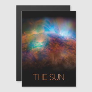 Outer Space, Galaxy, Solar System, Stars, The Sun Magnetic Invitation