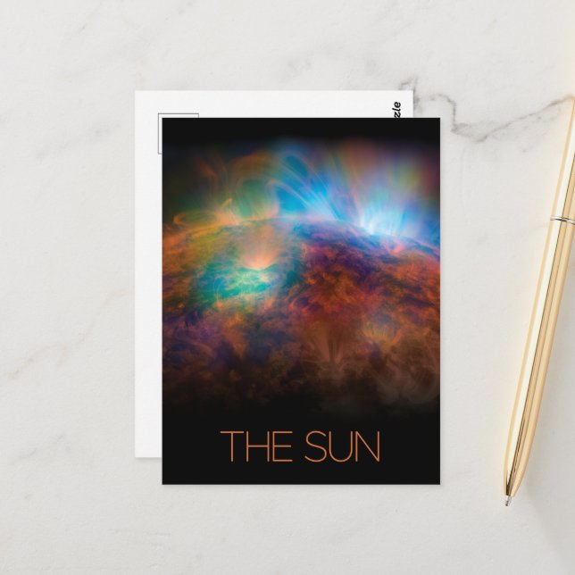 Outer Space, Galaxy, Solar System, Stars, The Sun Postcard (Front/Back In Situ)