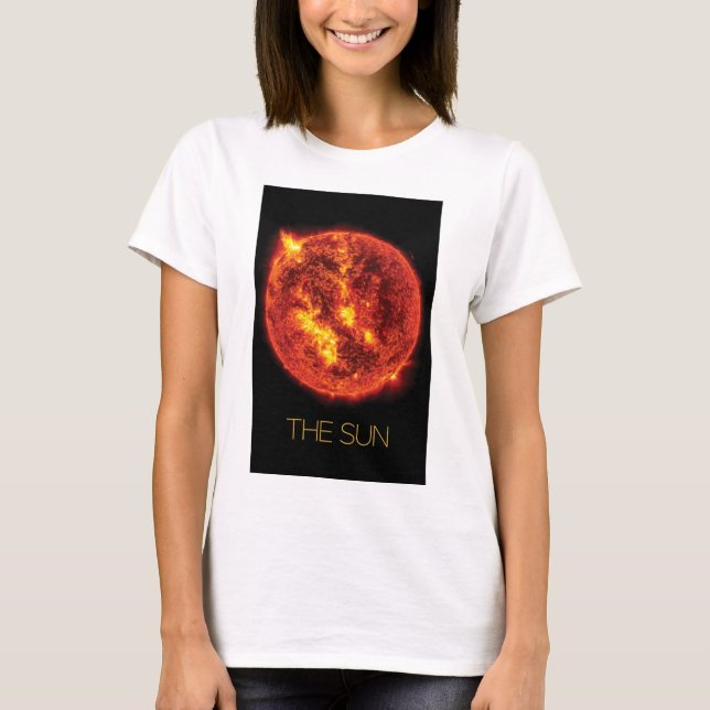 Outer Space, Galaxy, Solar System, Stars, The Sun T-Shirt (Front)