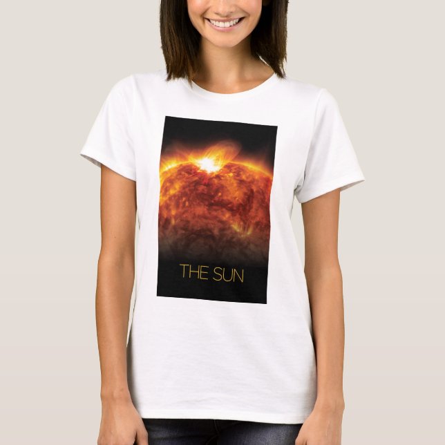 Outer Space, Galaxy, Solar System, Stars, The Sun T-Shirt (Front)