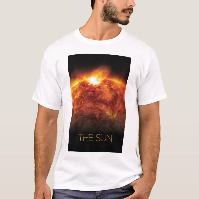 Outer Space, Galaxy, Solar System, Stars, The Sun T-Shirt (Front)
