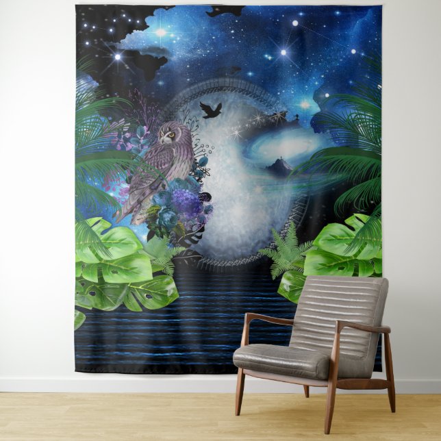 Outer Space Galaxy Tapestry (In Situ)