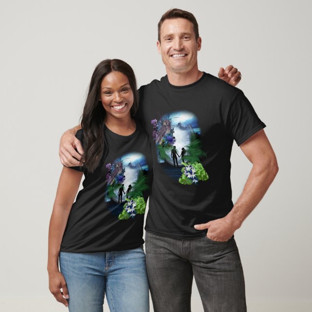 Outer Space Galaxy Wedding  T-Shirt (Unisex)