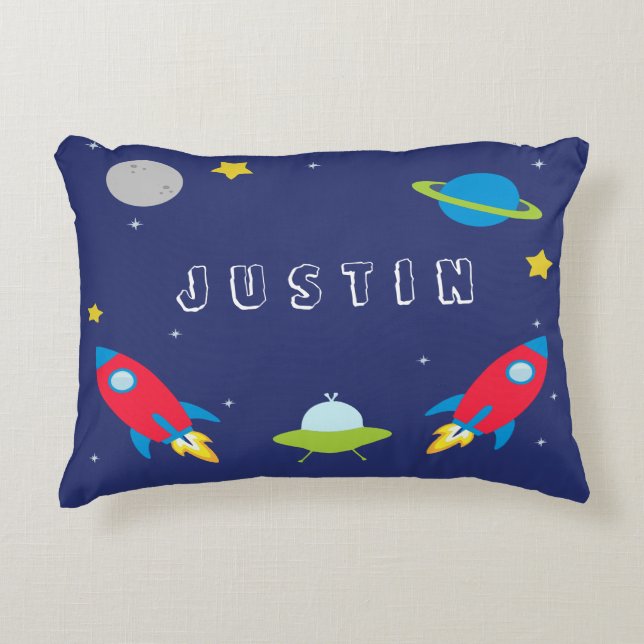Outer Space Kids/Baby Pillow (Front)