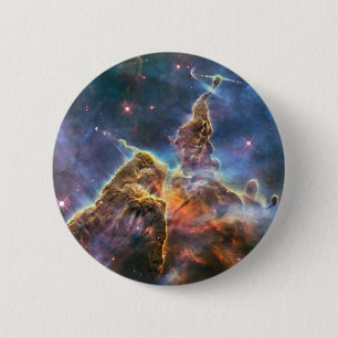 Outer Space Nebula Flair Button