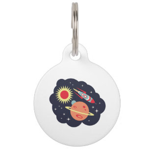 Outer Space Pet Tag