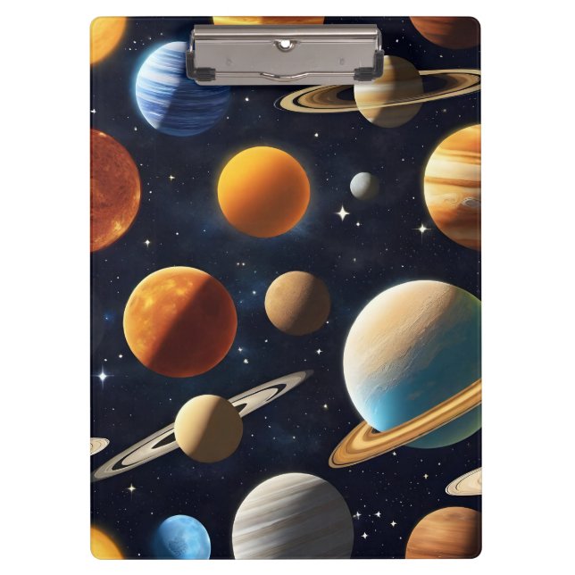 Outer Space Planets 2 Clipboard (Front)