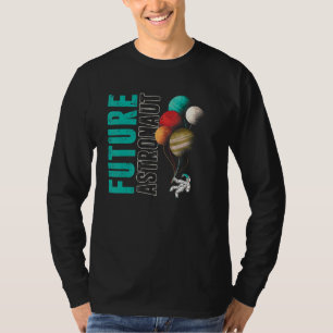 Outer Space Planets Balloon Universe Kids Future A T-Shirt