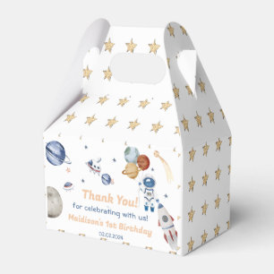 Outer Space Planets & Rocket Ship Birthday Party Favour Box