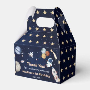 Outer Space Planets & Rocket Ship Birthday Party Favour Box