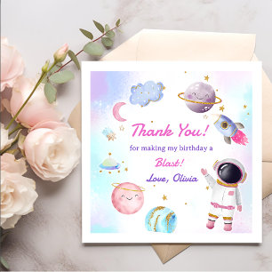 Outer Space Rocket Planets Paper Plates Napkin