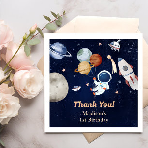 Outer Space Rocket Planets Paper Plates Napkins