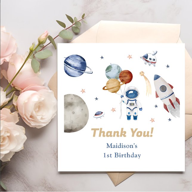 Outer Space Rocket Planets Paper Plates Napkins (Creator Uploaded)