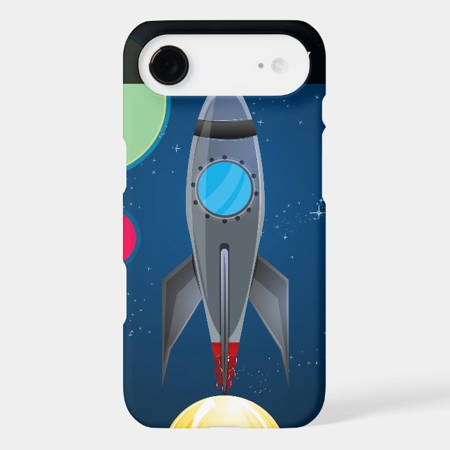 Outer Space Rocket Ship iPod Case-Mate Case (Back)