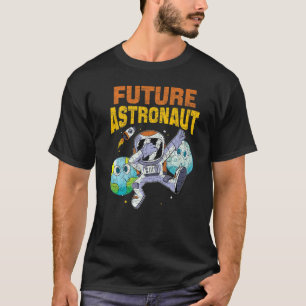 Outer Space Science Rocket Galaxy Dabbing Future A T-Shirt