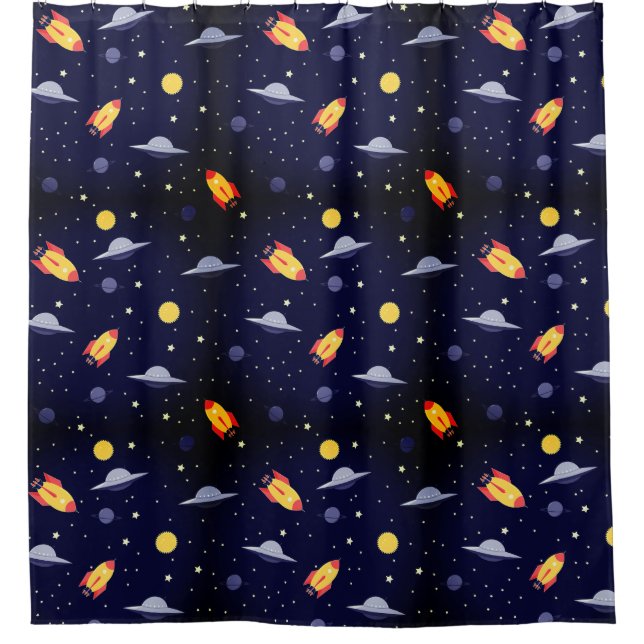Outer Space Shower Curtain (Front)