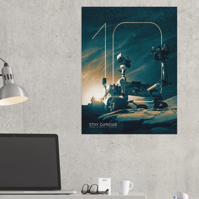 Outer Space, Solar System, 10 Years of Curiosity Foil Prints (In Situ (Desk 2))
