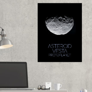 Outer Space, Solar System, Asteroid Belt, Vesta Foil Prints