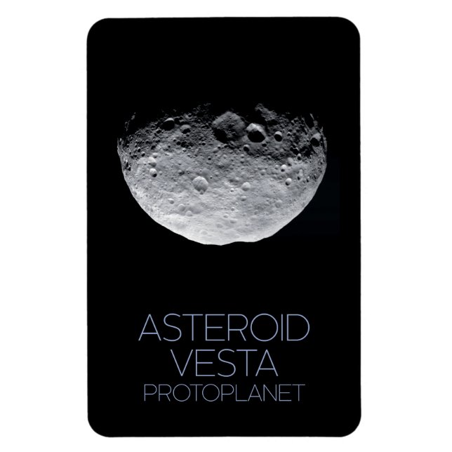 Outer Space, Solar System, Asteroid Belt, Vesta Magnet (Vertical)