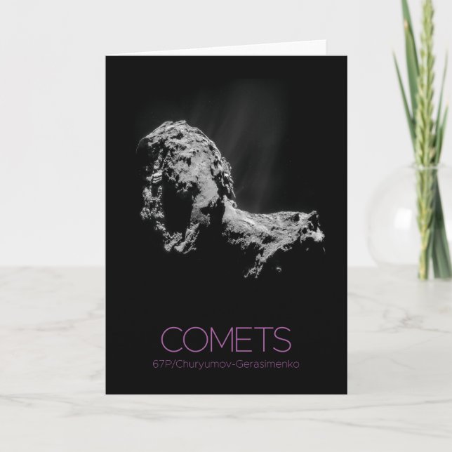 Outer Space, Solar System, Cosmos, Comets, 67P Card (Front)