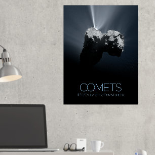Outer Space, Solar System, Cosmos, Comets, 67P Foil Prints