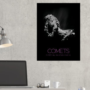 Outer Space, Solar System, Cosmos, Comets, 67P Foil Prints