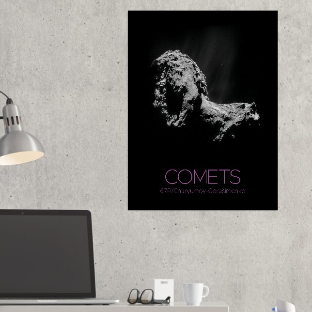 Outer Space, Solar System, Cosmos, Comets, 67P Foil Prints (In Situ (Desk 2))