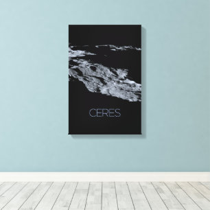 Outer Space, Solar System, Dwarf Planet Ceres Canvas Print