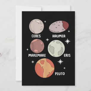 Outer Space Solar System Dwarf Planet For Kids Save The Date