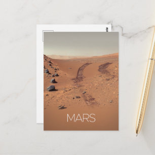 Outer Space, Solar System, Planet Mars, Curiosity Postcard