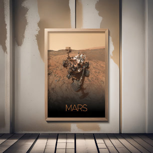 Outer Space, Solar System, Planet Mars, Curiosity Poster