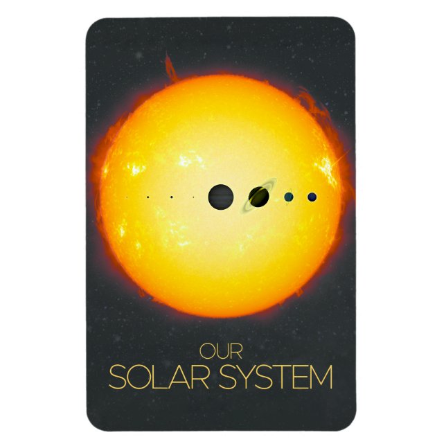 Outer Space, Solar System, The Sun and Planets Magnet (Vertical)
