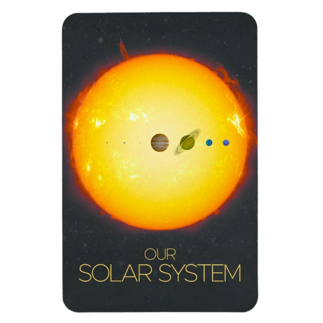 Outer Space, Solar System, The Sun and Planets Magnet (Vertical)